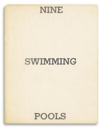 EDWARD RUSCHA. Nine Swimming Pools and a Broken Glass.